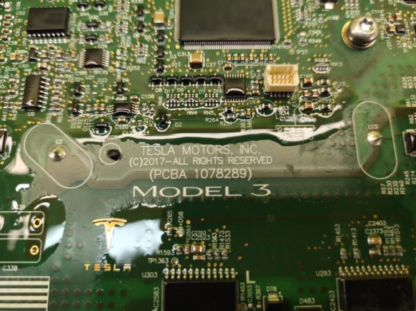 Инвертор мотора заднего MOSFET (PCBA 1708289) Tesla M3