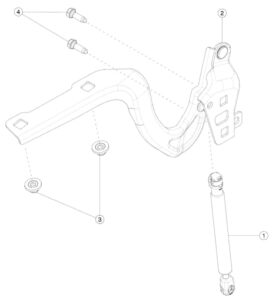 Петля капота левая Tesla model Y