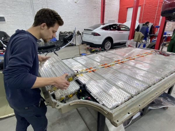 tesla battery repair